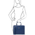 Palermo - Saffiano Leather briefcase 3 compartments for women